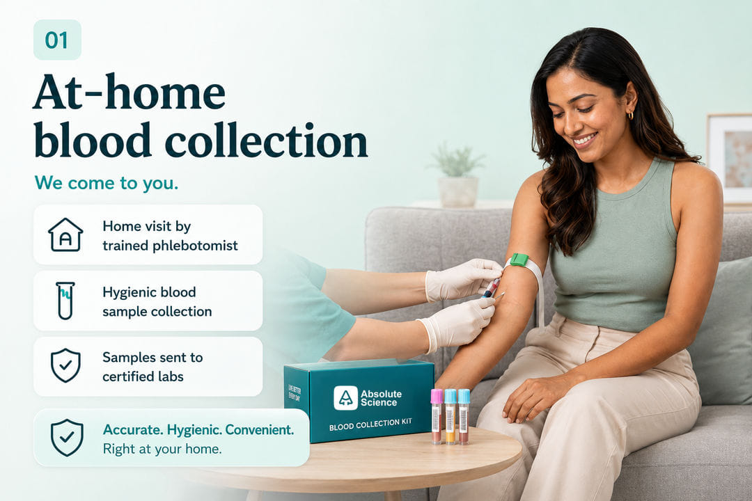 Step 1 — At-home blood collection