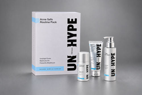 Acne Routine — Oil Clear Face Wash, Oil Balance Moisturiser, Breakout Free Sunscreen