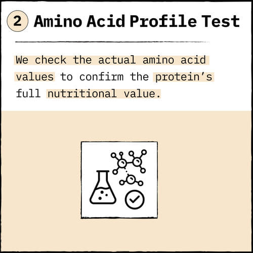 the second test done on food pharmer protein