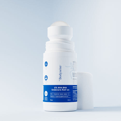 6% AHA BHA Underarm Roll On - Flora