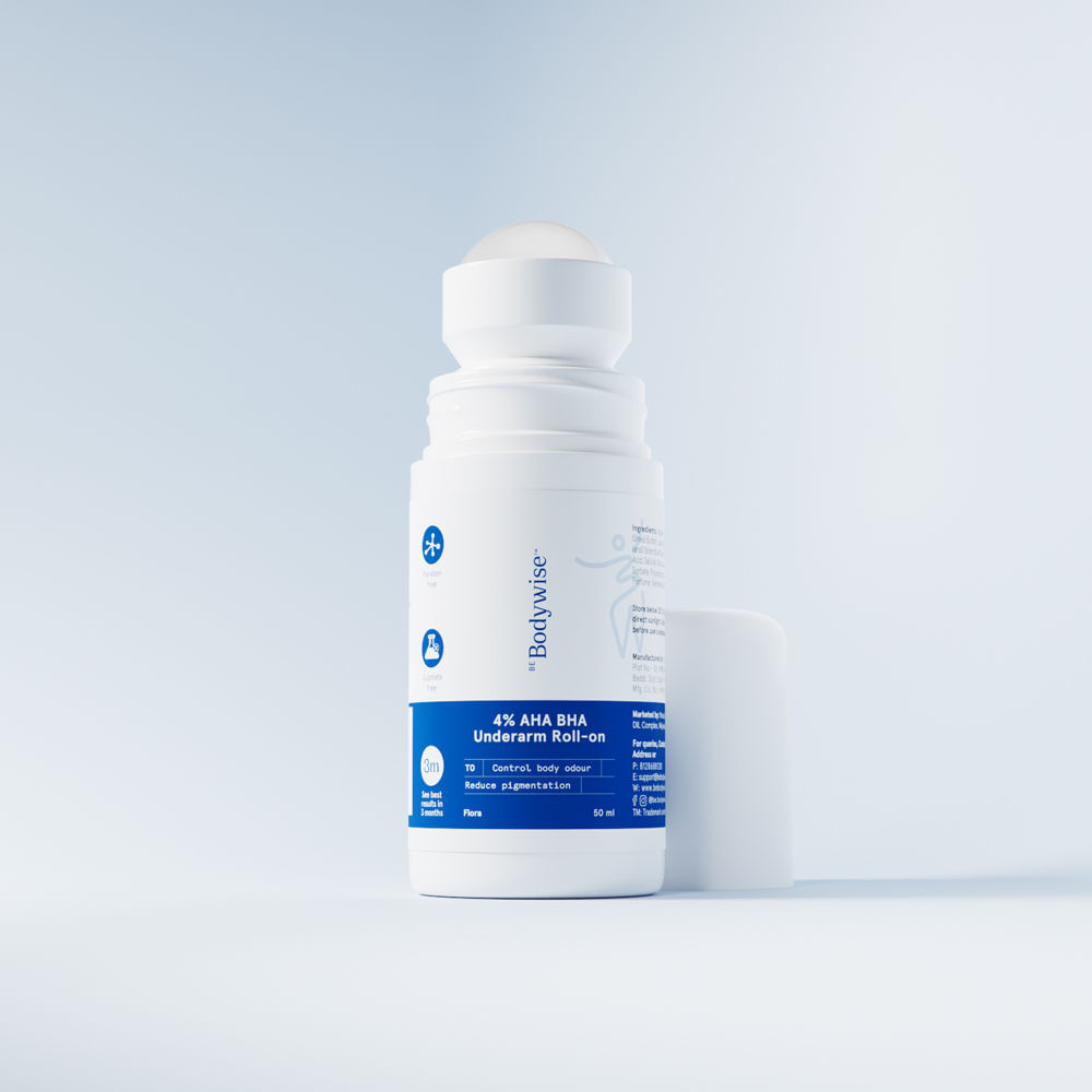 4% AHA BHA Underarm Roll On - 50 mL - Flora