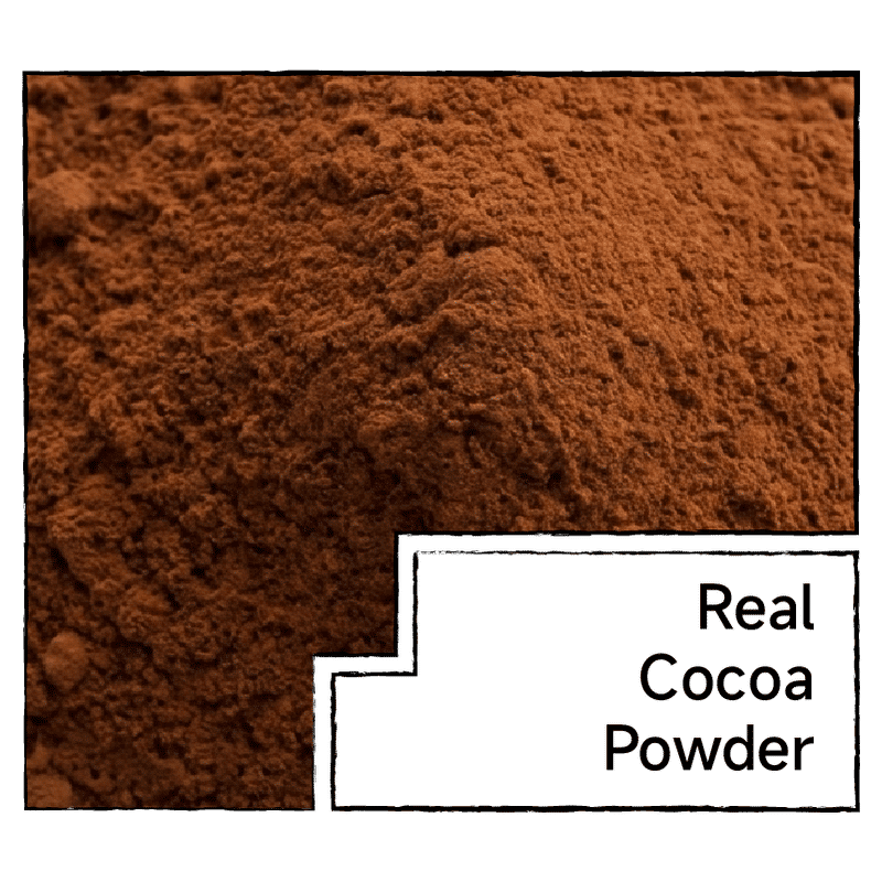 Real coffee powder