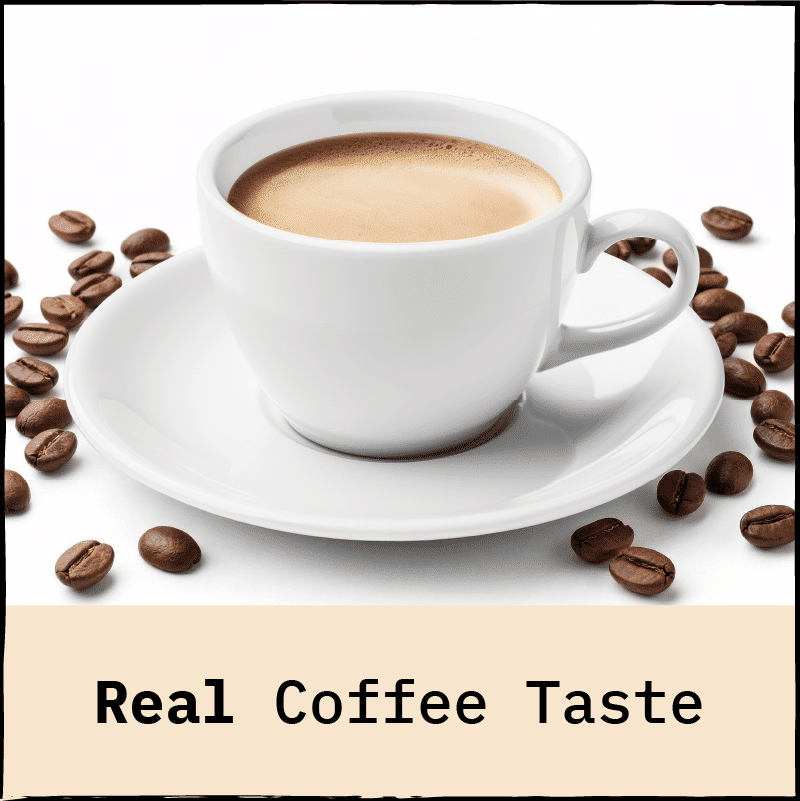 real coffee taste