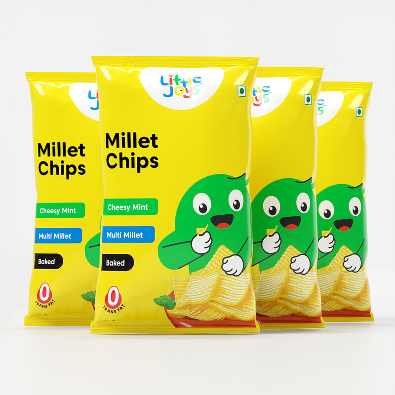 Cheesy Millet Chips - Pack of 4 (40g X 4)