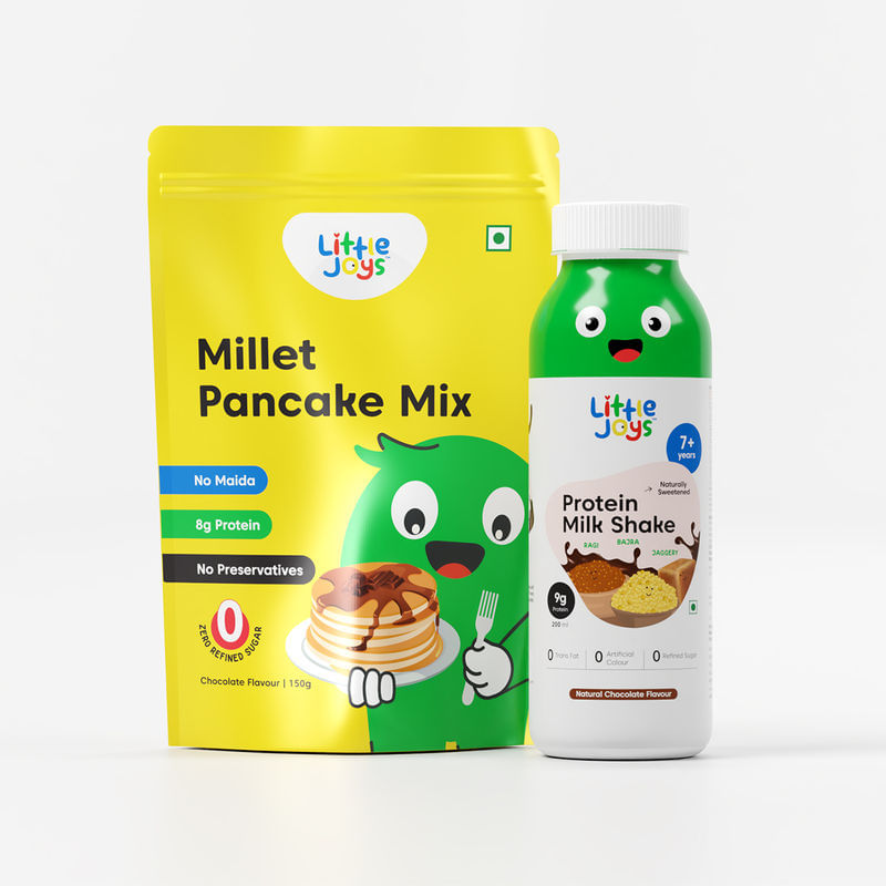 Millet Pancake Mix + Protein Milkshake