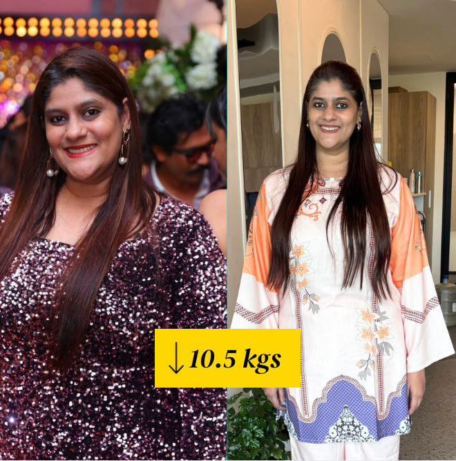Neha Kamat before and after