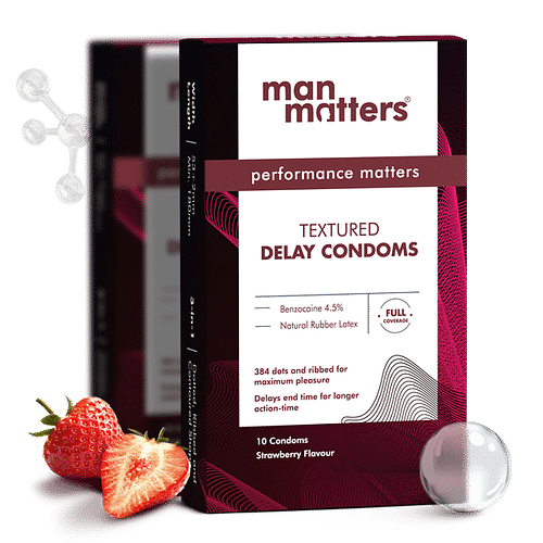Delay Condoms - Strawberry - Pack of 2