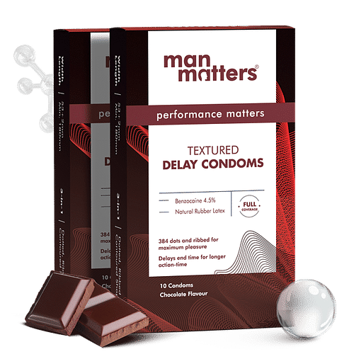 डिले कंडोम - चॉकलेट - 2 का पैक
