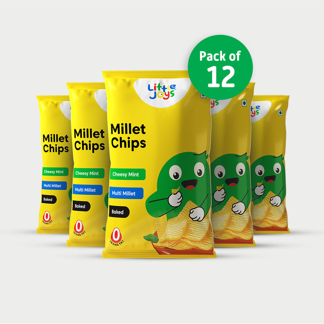 Millet Chips - Cheesy Mint: 40 g (Pack of 12)