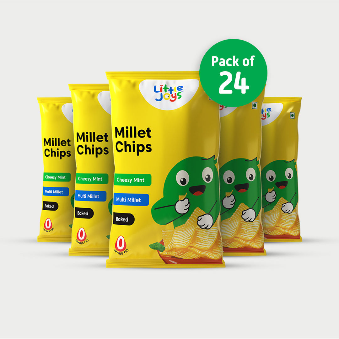 Millet Chips - Cheesy Mint: 40 g (Pack of 24)