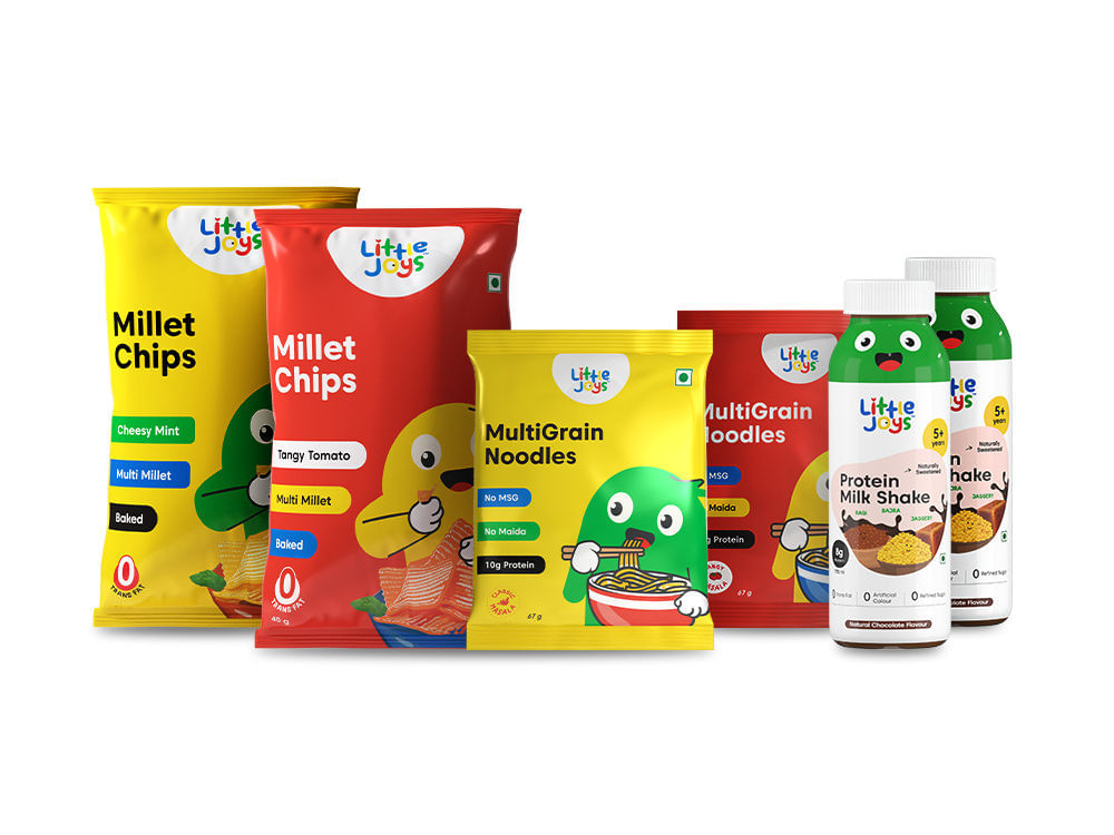 Millets Chips+Multigrain Noodles+ Protein Milkshake (Pack of 2 for each)