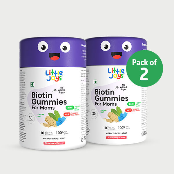 Biotin Hair Gummies for Moms (pack of 2)