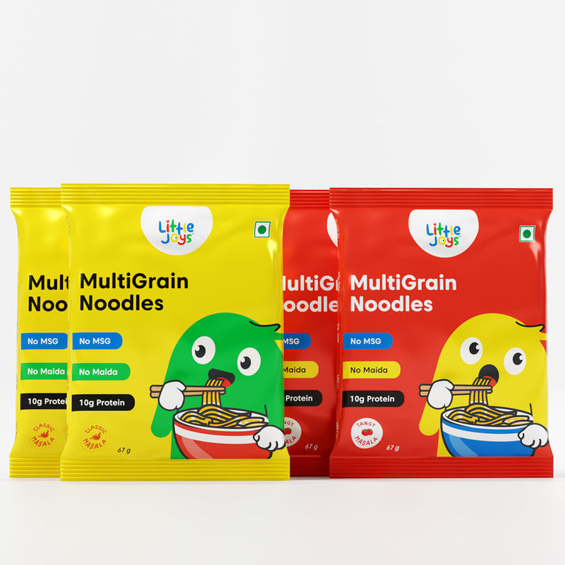 Masala & Tangy Multigrain Noodles (Pack of 4) - 67g x 4
