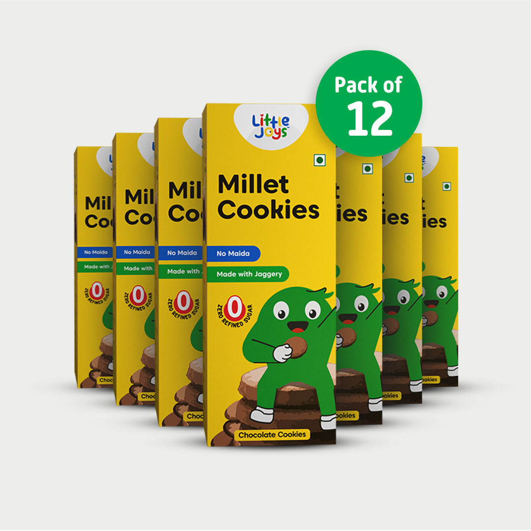 Millet Cookies - 100g (Pack of 12)