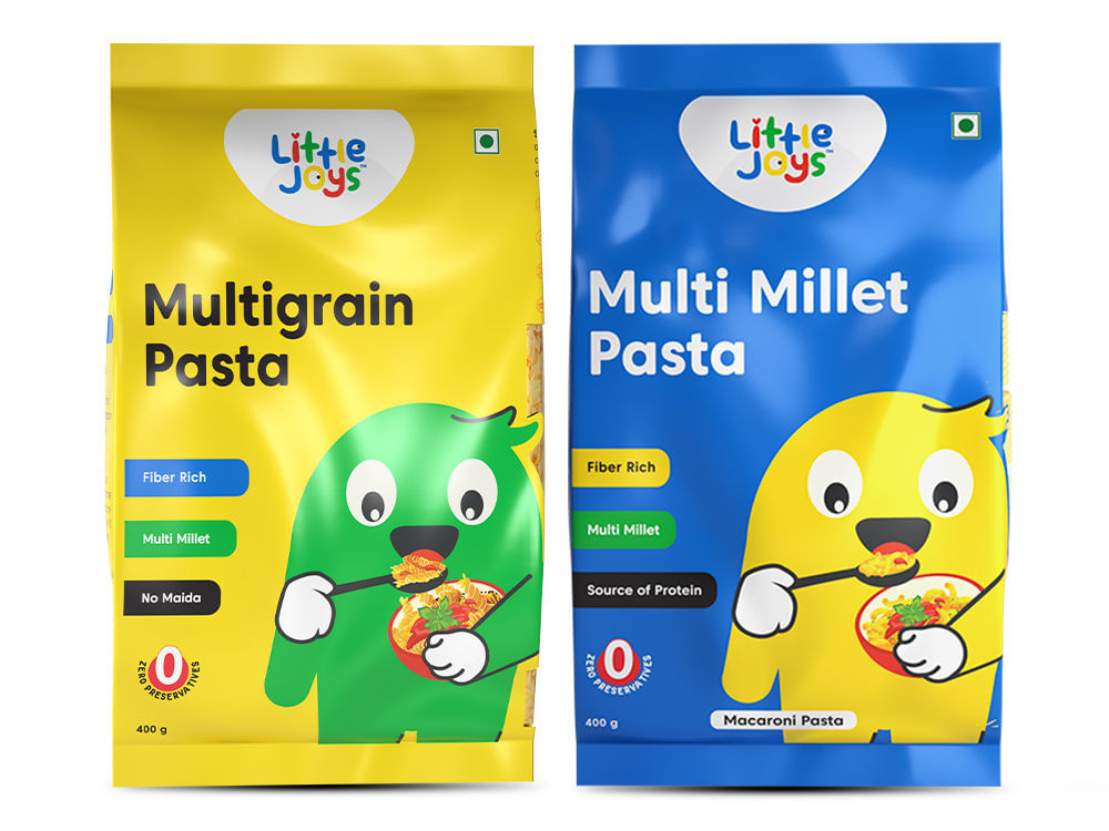 Multi Millet Fusilli Pasta + Multi Millet Macaroni Pasta Combo (400g x 2) 