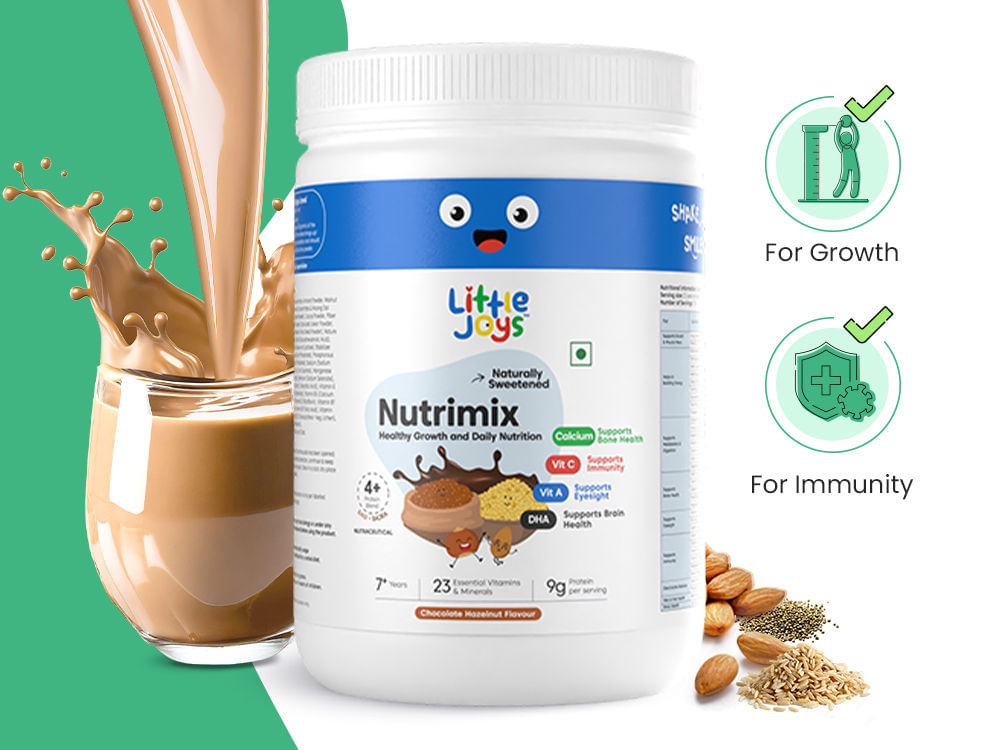 Nutrimix 7+ Hazelnut Chocolate Nutrition Powder (350g)