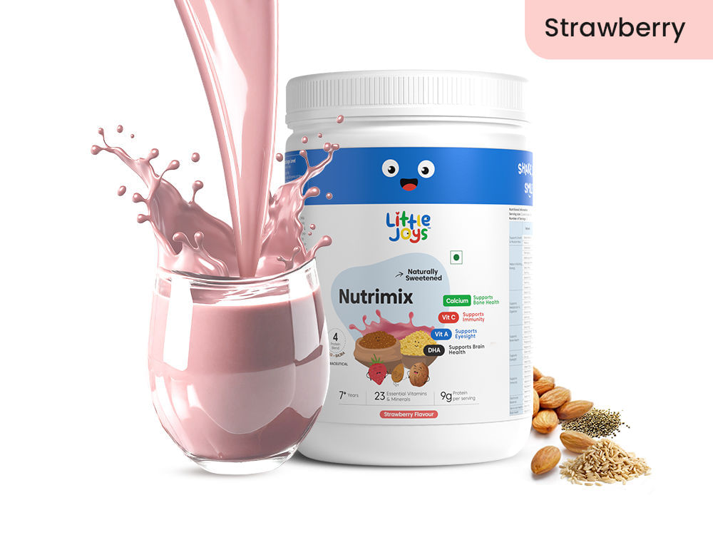 Nutrimix 7+ Strawberry Nutrition Powder (350g)