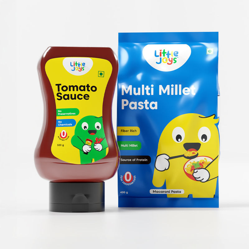 Tomato Sauce Squeeze + Multi Millet Macaroni Pasta Combo