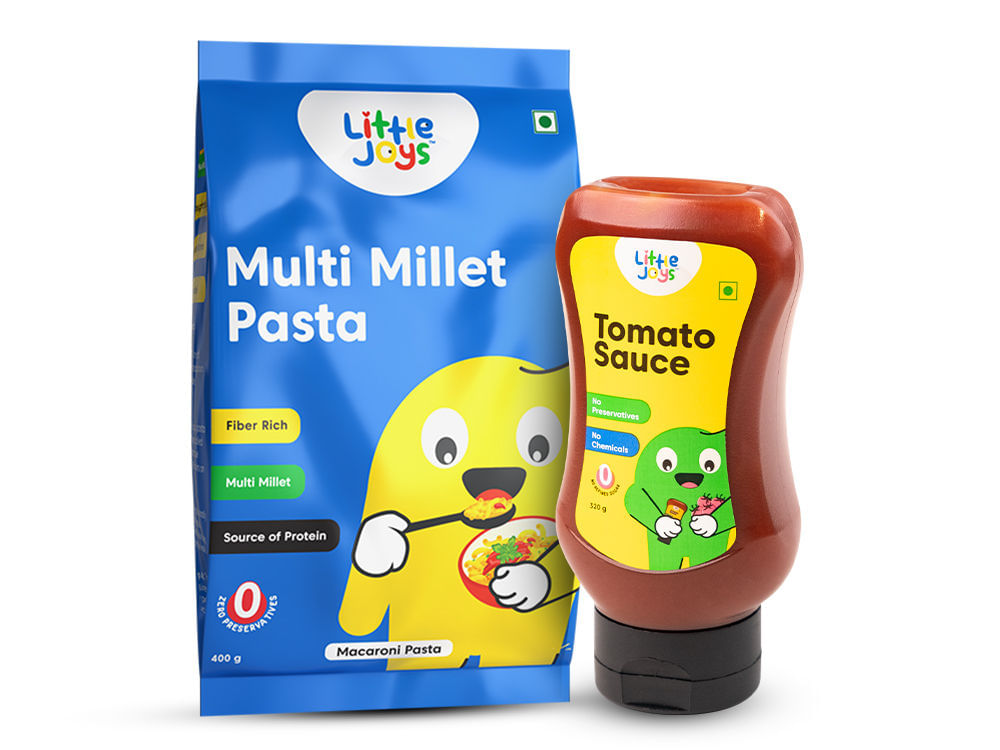 Tomato Sauce Squeeze + Multi Millet Macaroni Pasta Combo