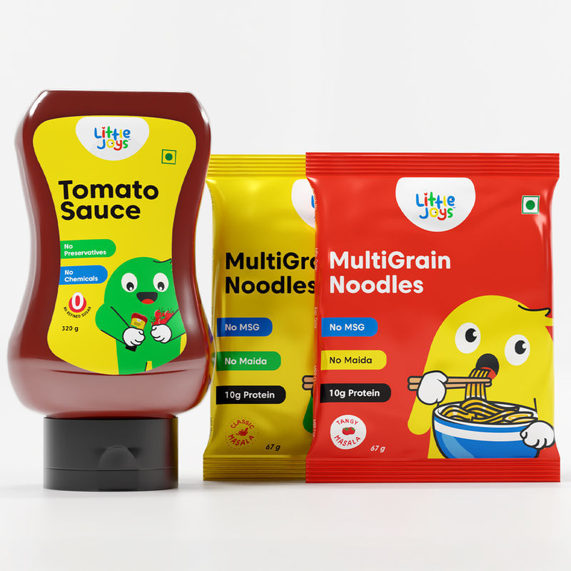 Tomato Sauce Squeeze + Multigrain Noodles Combo
