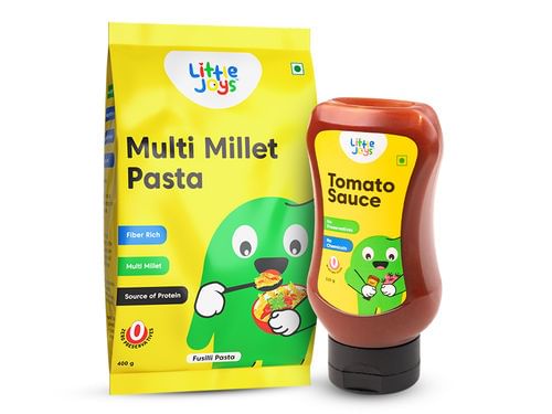 Tomato Sauce Squeeze + Multi Millet Fusilli Pasta Combo