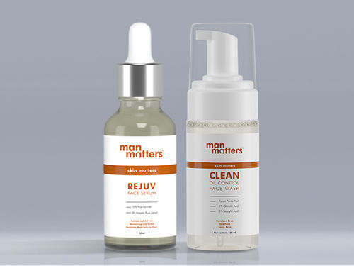 Clear Skin Starter Pack| 1x Oil Control Face wash +1x Rejuv Face Serum