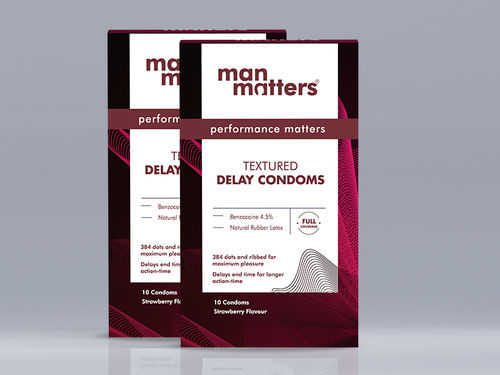 Delay Condoms - Strawberry - Pack of 2