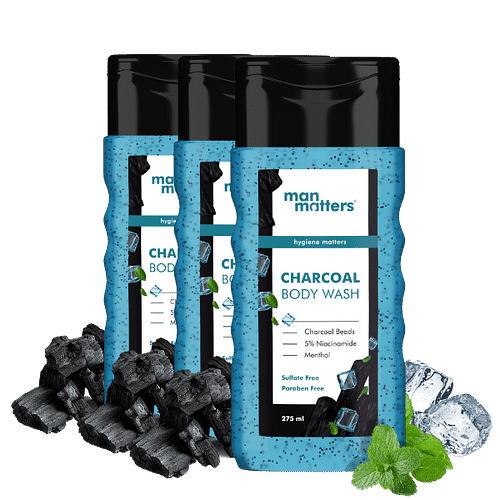 Charcoal Body Wash - Pack of 3