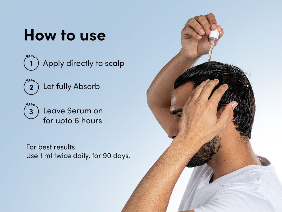 how to use hair growth serum for stage 1