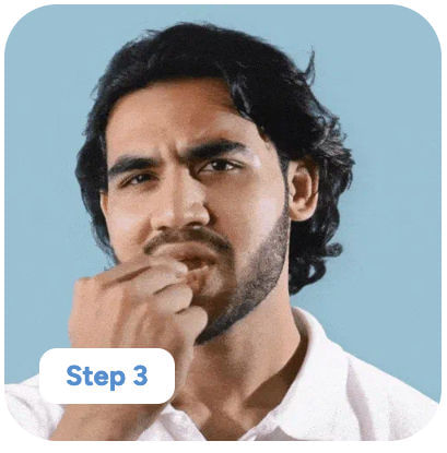 Visible increase in hair growth