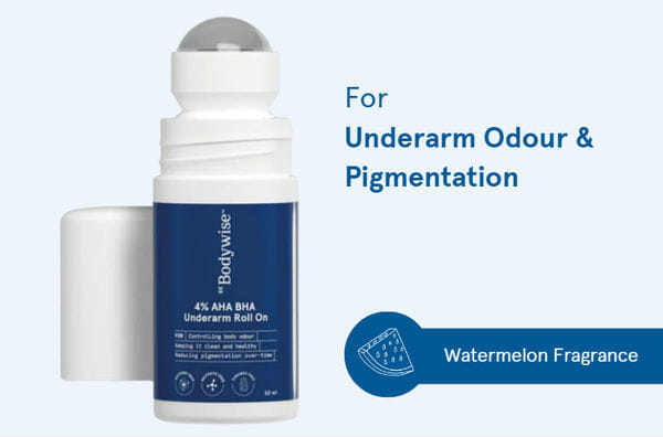 Buy 4% AHA BHA Watermelon Underarm Roll On For Women - Be Bodywise