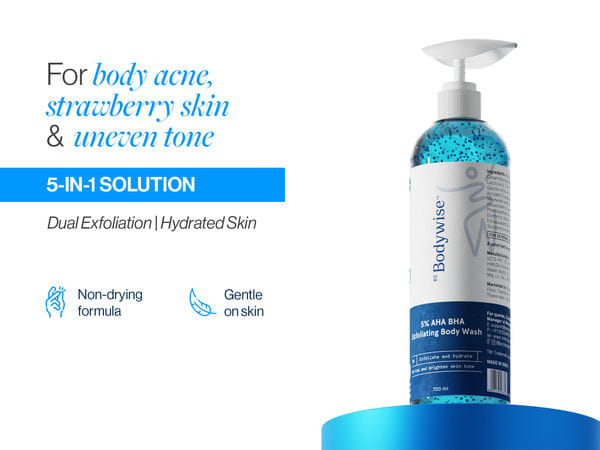 Be Bodywise 5% AHA BHA Exfoliating Body Wash 700ml - Image 1