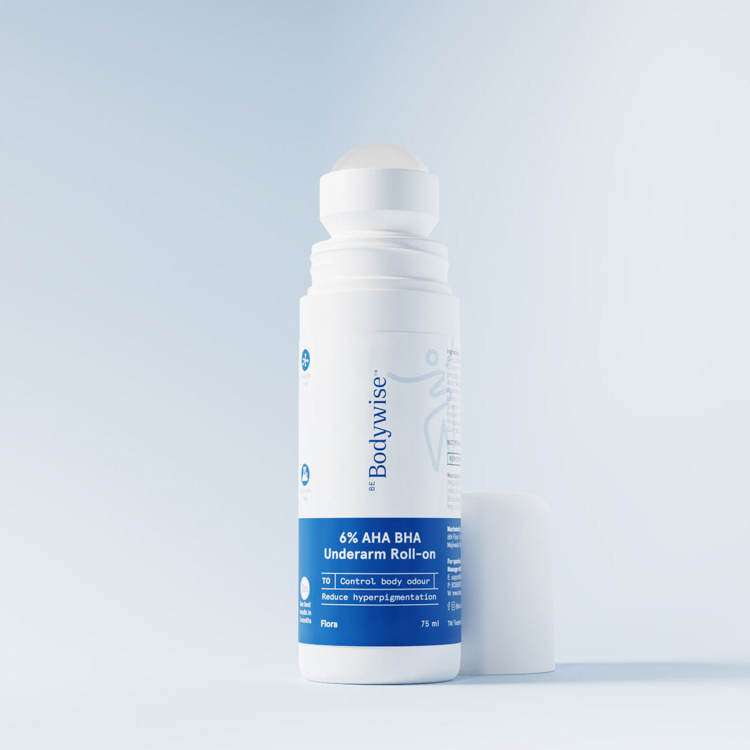 6% AHA BHA Underarm Roll On - 75ml - Flora
