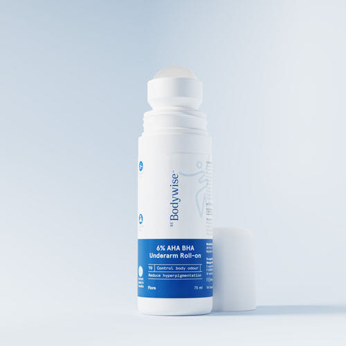 6% AHA BHA Underarm Roll On - 75ml - Flora
