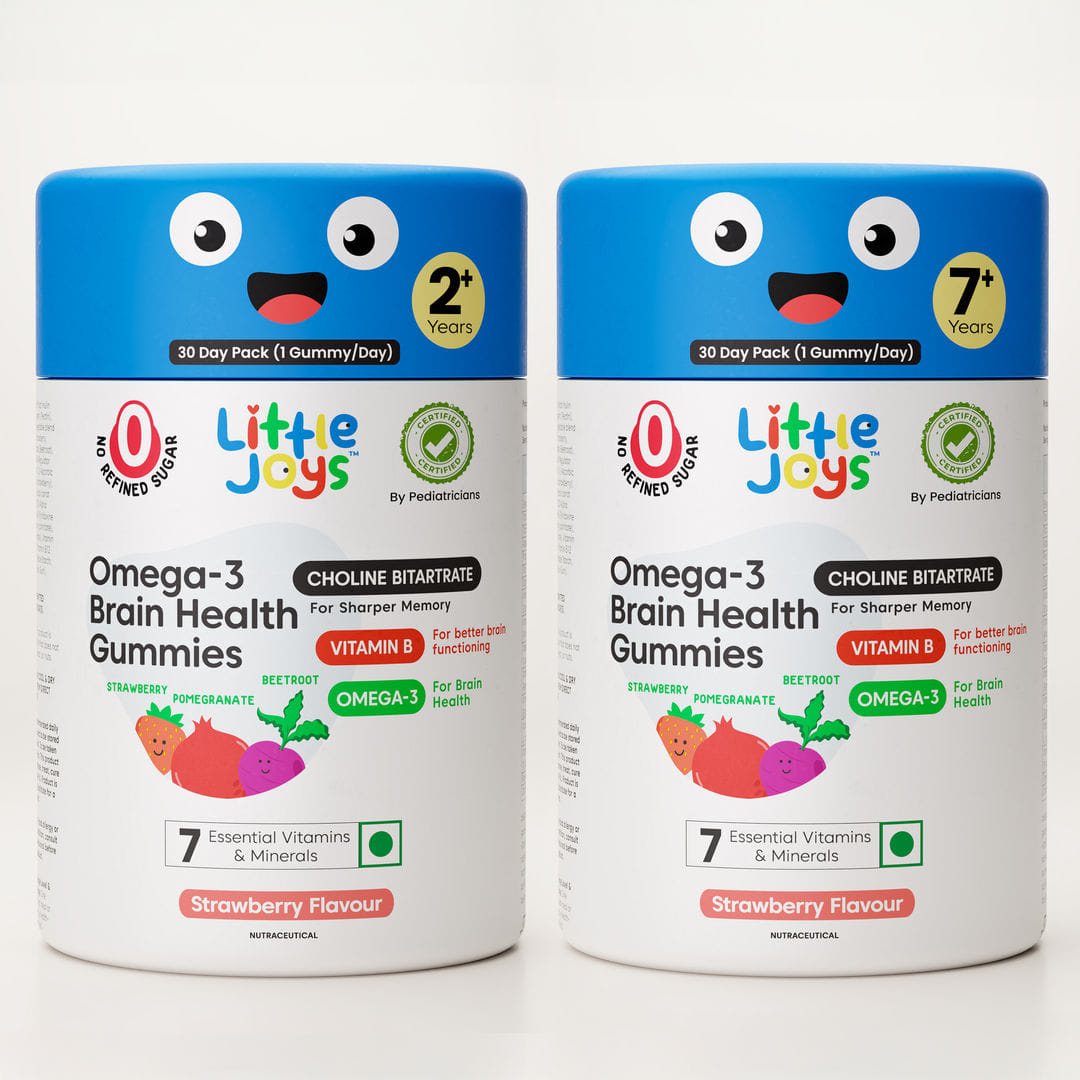 DHA (Omega 3) Brain Health Gummies for Kids 2+ & 7+