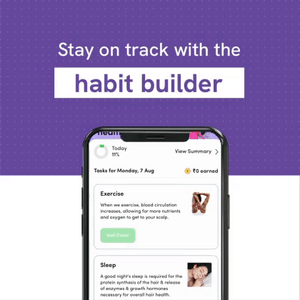 Be consistent with your hair regimen with daily reminders & rewards on the Be Bodywise app.