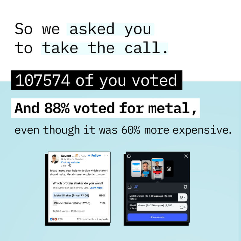 how food pharmer decided the type of shaker