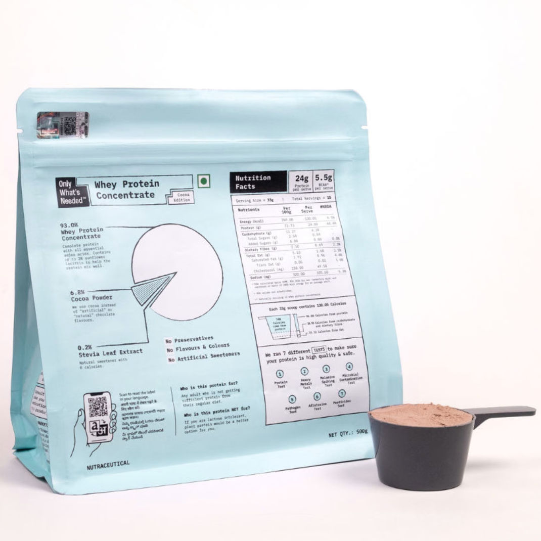 24g Whey Protein Concentrate | 500g | Cocoa