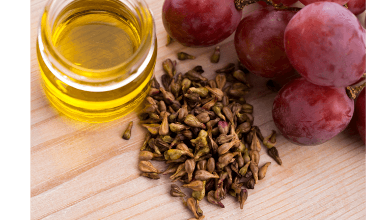 Grape seed oil for hair