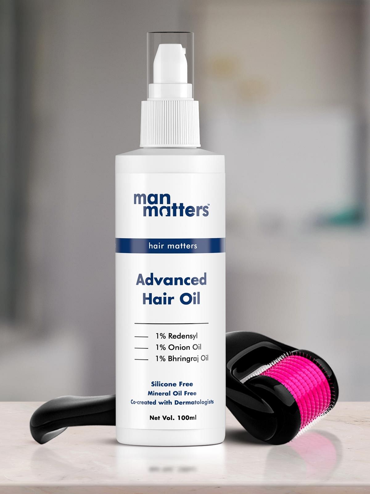 Buy Man Matters Hair Growth Oil for MenOnion Oil with Deep Root Applicator   Derma Roller 05mm for Hair Regrowth5 Ayurvedic  Powerful Oils  540 mm  Microneedles to Reduce Hairfall 