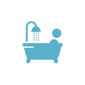While having a bath